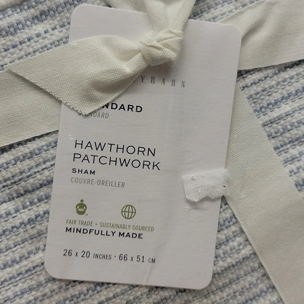 Pottery barn hawthorn patchwork sham